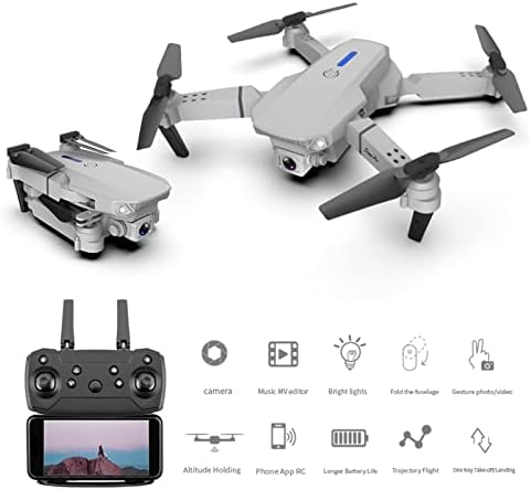 Drone s kamerom 1080p HD FPV, Dronovi za djecu, WiFi FPV RC Quadcopter, 3D FlipFolFoldable Mini Drones igračke pokloni za dječake Početnici,