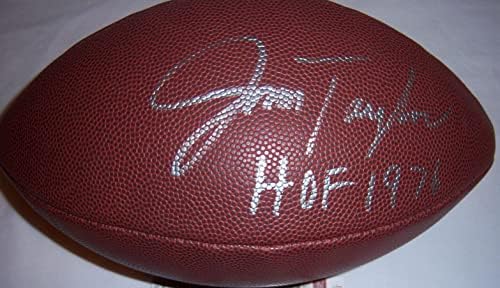 Jim Taylor Green Bay Packers, HOF, LSU Tigers posljednji JSA/COA potpisao nogomet - nogomet s autogramima