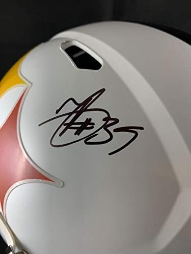 Kaciga Pittsburgh Steelers Beckett u punoj veličini s autogramom Minkie Fitzpatrick