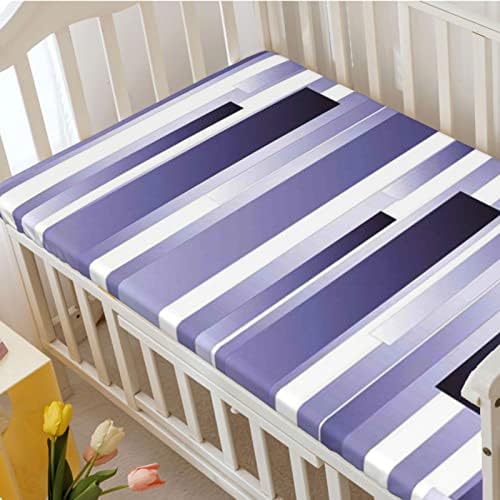 Prugasti dekor tematski opremljeni mini krevetići, prijenosni mini krevetići s plahtama za prozračne i prozračne plahte-baby list za