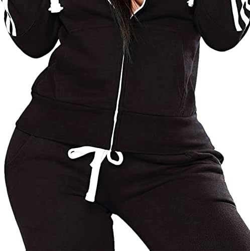 Tuveke Women TrackSuit 2 komada odjeća Zip Hoodie Jogging Sweatsuit dugi rukavi ležerni znojni odijeli veličine S do 2xl