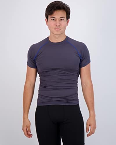 4 pakiranje: muški košulja s kratkim rukavima Košulja Sloj podmaza Underhirt Active Athletic Dry Fit Top