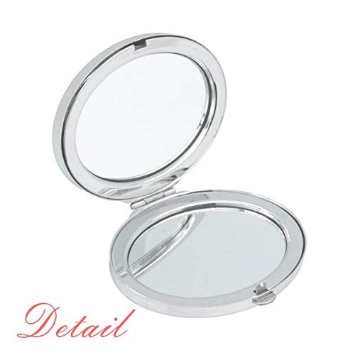 Klizajte crno -bijeli uzorak životinjskog ogledala prijenosna šminka ručna šminka dvostruke bočne naočale
