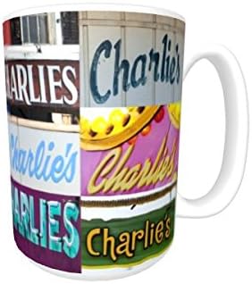Šalica / šalica Charlie kave - Korištenje fotografija pravih znakova imena - Personalizirano