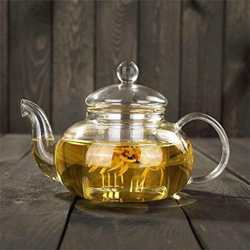 UXZDX stakleni cvjetni čaj, otporan na toplinu, čajnik za cvijeće s bocama s biljnom kavom list čaj