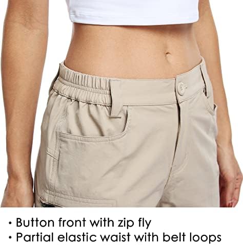 WILLIT ženske planinarske kratke kratke hlače Stretch Golf Active Shorts Shorts Outdoor Ljetne kratke hlače s džepovima otpornim na