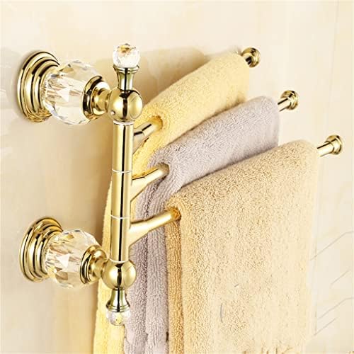 N/A Antikni stalak za ručnike od bakrenog zlata Luksuzni kristal i dijamantni ručnika Zidni pribor za kupaonicu