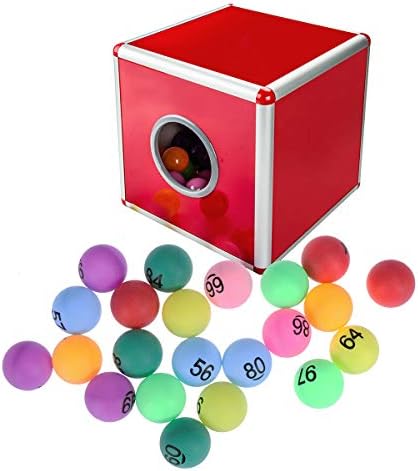Toyvian loptice za lutriju Asortirana boja ping pong lopte numerirane stolne teniske kuglice 40 mm za dekoraciju zabave broj 1-150