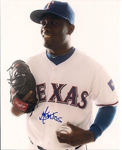 Miguel de los Santos Texas Rangers potpisao 8x10 fotografija