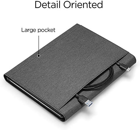 Spigen stalak folio dizajniran za Microsoft Surface Go 3 Case / Surface Go 2 kućišta / površinski idite s držačem olovke - ugljen siva