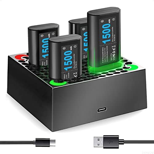 Baterijski paket kontrolera za Xbox One s 4 аккумуляторными baterija kapaciteta 1500 mah i stanicu za punjenje kontrolera za Xbox Series