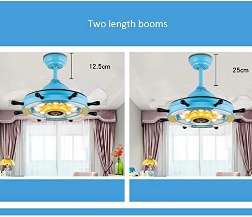Omoons stropne svjetiljke Stropni ventilatori s lampom Pirate stropni ventilator lagana soba za djevojčicu dječja soba dnevna soba