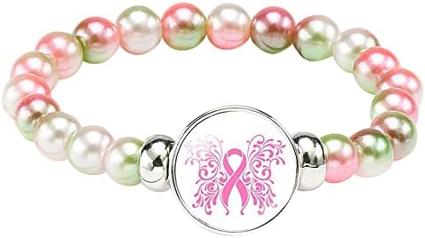 Skrivene šuplje perle Svjesnost o raku od raka perli Pink Pink Rak dojke ili višebojni učvršćivanje većine zglobova na obručama