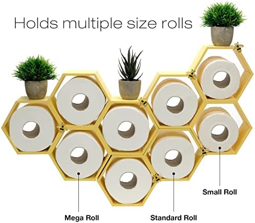 Excello Global Products Honeycomb toaletni papir s pčelama - drži 9 rola - višestruke konfiguracije