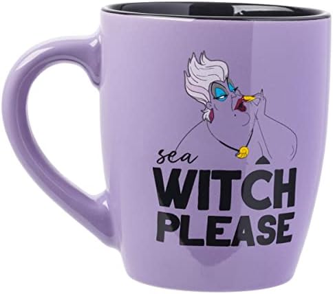 Silver Buffalo Disney Villains Ursula Sea Witch molim jumbo zakrivljene keramičke šalice, 25 unci