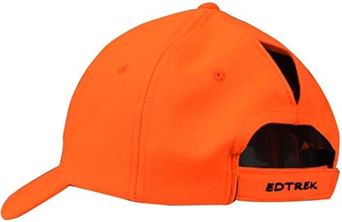 Edtrek Womens Performance CAP HAT s rupom za rep - camo i plamen narančaste kape za lov