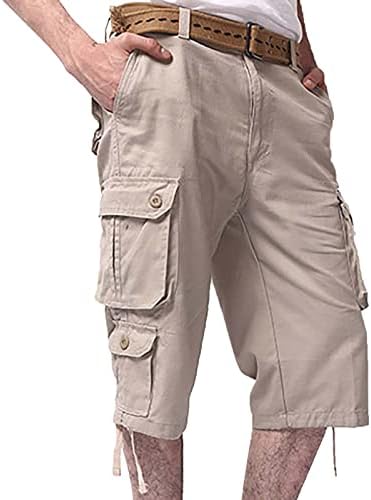 Miashui Little l Muška moda labava velike pamučne kratke hlače multi džepni casual Street Style Capris 12 Poklon