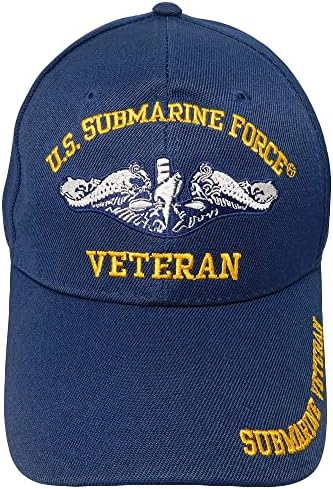 Trgovini vjetrovi američke mornarice podmornice veteran mornarsko plava akrilna podesiva vezena kapica za bejzbol šešir