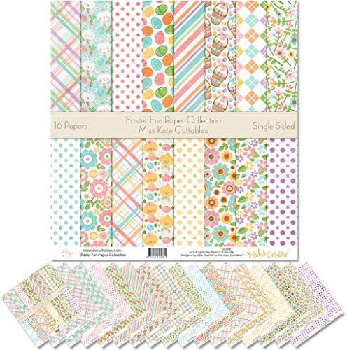 Pakiranje papira - Uskrsna zabava - Spection Special Paper Specijalni papir jednostrani 12 x12 kolekcija uključuje 16 listova - od