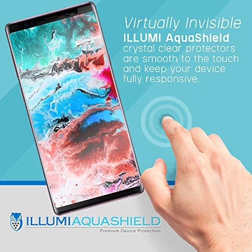 Zaštitna folija za ekran ILLUMI AquaShield, kompatibilan sa Samsung Galaxy Note 9, bistra i fleksibilan film TPU visoke definicije