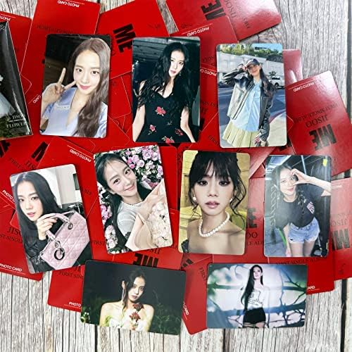 Black Pink Jisoo Prvi solo album Me Photocards Kpop Lomo Card Set Flower Merchandise FOTOGRAFIJE Poklon za fanove treptaja