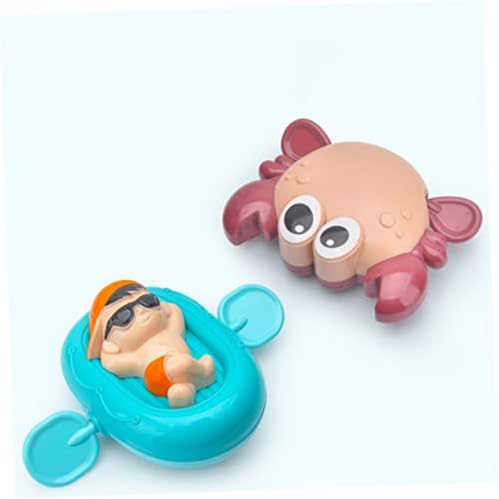 Toyvian 2pcs Vodeni čamac igračke za igračke za bebe rakove za dječju kadu za plivanje igračka za plivanje igračke za bebe igračke