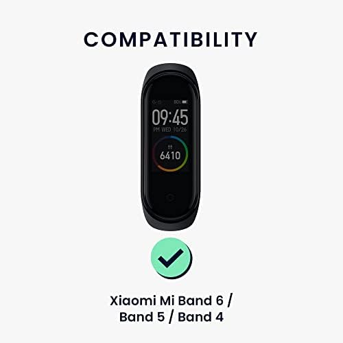KWMobile Watch Band kompatibilan s Xiaomi Mi Band 6 / Band 5 / Band 4 - Zamjenski remen za remen - Black