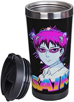 Uogeep anime katastrofalan život Saiki K dvostruko izolirane šalice kave prijenosni šalice od nehrđajućeg čelika modne putničke šalice