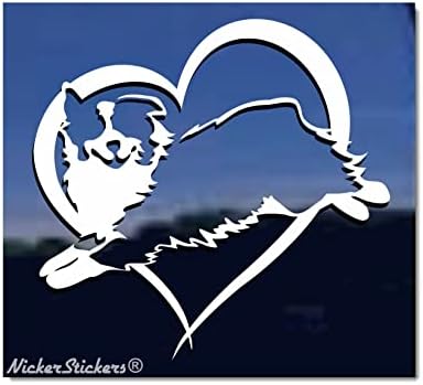 Aussie Love Heart | Nickerickers® skakanje australijskih ovčara Dog vinil naljepnica prozora