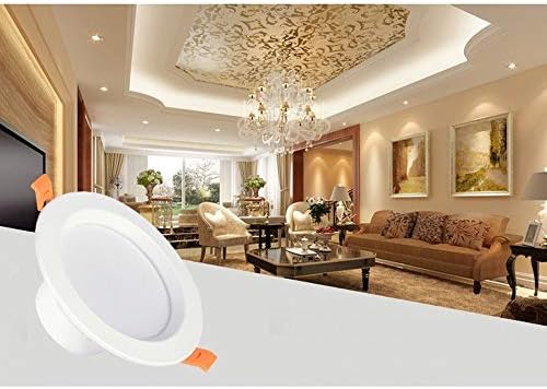 Ultra tanka LED ugradbena stropna svjetla okrugli aluminijski svjetlosni tok 600LM 5VT LED rasvjeta reflektori u ravnini neutralno