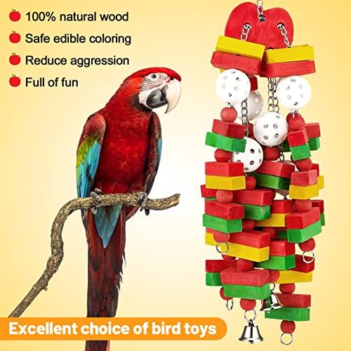 Mewtogo velike igračke za ptičje papir za kokatoos afričke sive makare i papige