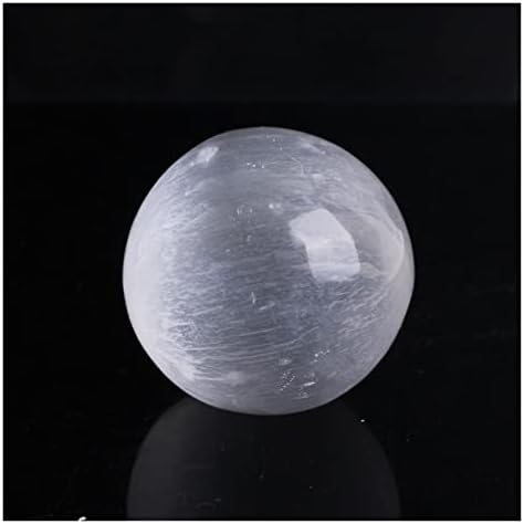 Ertiujg hUSONG306 1PC 45-55 mm bijeli selenitni kuglični sferi gipsam kamenje kristalni kvarc joga masaža zacjeljivanje kolekcija kolekcija