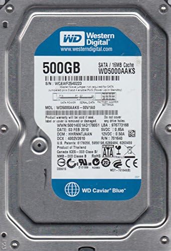WD5000AAKS-00V1A0, DCM HHRNNTJAAN, hard disk Western Digital 500 GB, SATA 3.5