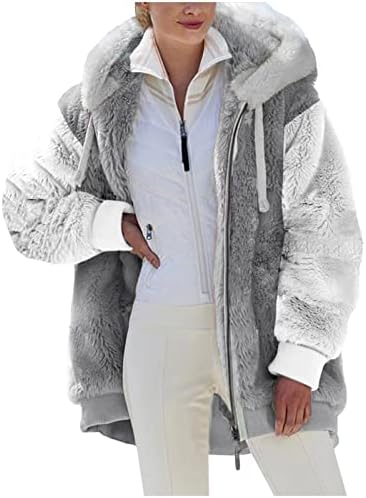 Dnuri preveliki kapuljača od runaka kaputa ženska zima toplo ugodna košara za crtanje dukseva vanjske jakne u boji blok kapuljače s