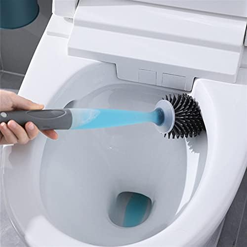 KNFUT WCOLETSKE KRVE I DRŽAVE ， toaletna četka meka TPR silikonska glava Preša za čišćenje WC-a za čišćenje zida montirana za čišćenje