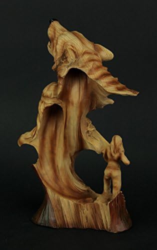 Everspring Import Indijanca Ratnik Wolf Wool Wood poput figurice 12,1 inča