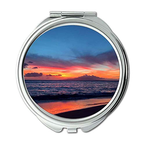 Ogledalo, putno ogledalo, Zora na plaži, sumrak, Džepno ogledalo, prijenosno ogledalo