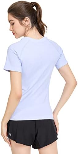 Annva U.S.A. 2 Majice za vježbanje paketa za žene, suho ugrađena vlaga Wicking Prozračna mekana tkanina Majice za aktivnu odjeću Slim