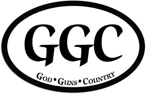 Ovalni GGC GOG GUNS & COUNTY SCICKER - Naljepnica Grafička naljepnica