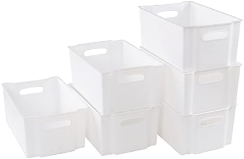 WEKIOGER Mala plastična kutija za skladištenje kante za zamrzavanje, 6 pakiranja