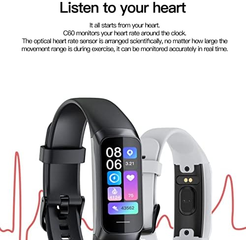 Pametni gledajte muškarce FINENSS Watch Bluetooth s otkucajem srca za spavanje vodootporno za Android iOS telefone