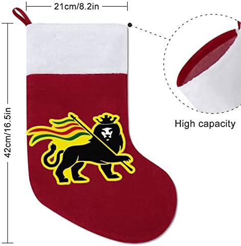 Rasta Fari Lion božićna čarapa božićnih čarapa torbica Kuća obiteljski božićni dekor