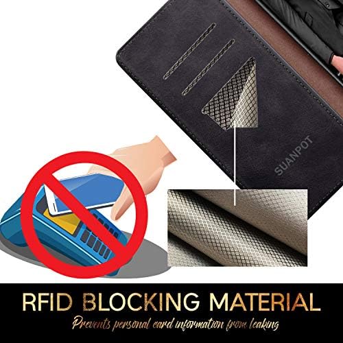 SUANPOT za Samsung Galaxy S20 FE kožna torbica-novčanik s RFID-blokadom, držač za kreditne kartice, flip-knjiga, folio, torbica za