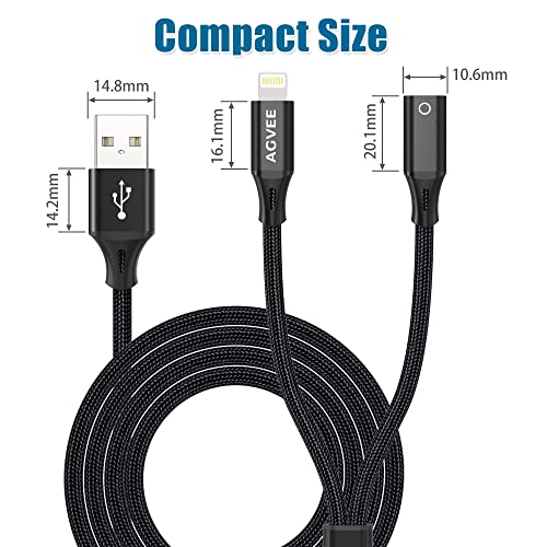Kabel za adapter za punjenje Agveea za Apple Pencil 1. generacija, usb do munje ženskog konektora 2 u 1 punjač kabela omogućuje Apple