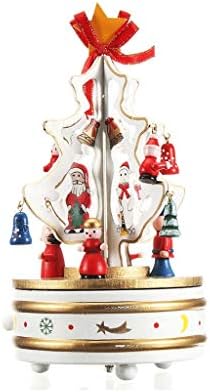 Slynsw Merry-Go-Cound božićni ukras Music Box božićna rotirajuća glazbena kutija