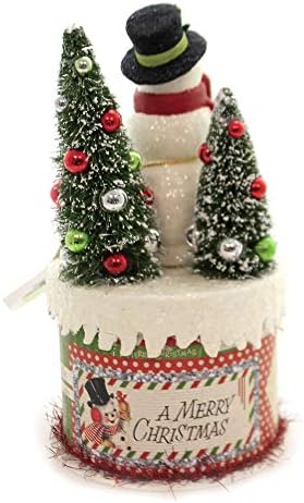 Bethany Lowe 8 Retro snjegović na kutiji božićna figura TL7824