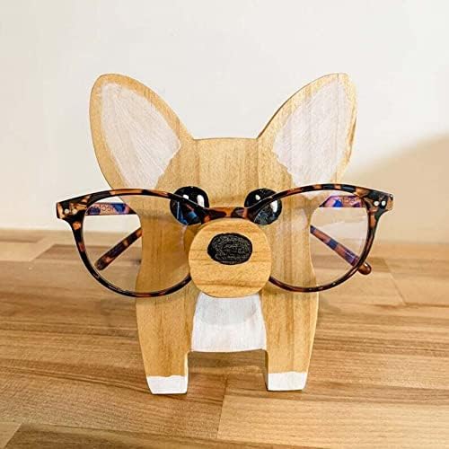 Držač za životinjske naočale drvene naočale za kućne ljubimce stoji nosač naočala Stand Slatka psa mačja naočale za kućne ljubimce