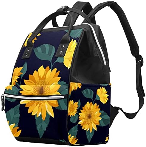 Guerotkr putuju ruksak, vrećice pelena, vreća s ruksakom, uzorak lišća cvijeta suncokreta