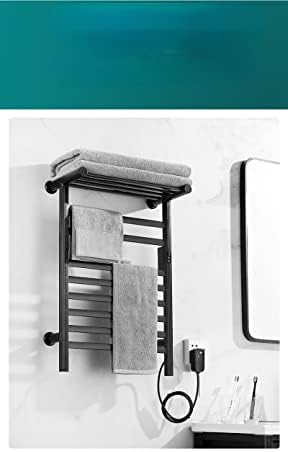 NC pametni električni stalak za ručnike Električno grijano ručnik za sušenje ugljičnih vlakana u kupaonici [regularni modeli] 7348BLACK