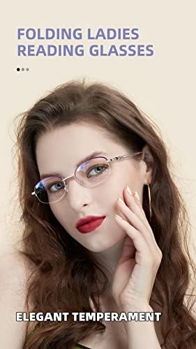 Cicimax naočale za čitanje žena za žene sklopive fotohromne čitatelje blokiranja plavog svjetla
